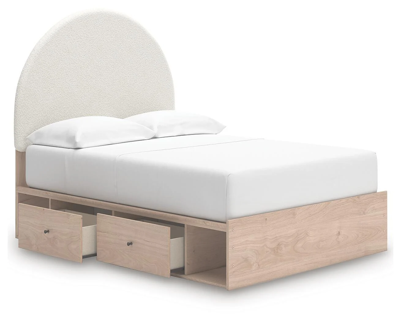 Shapella Upholstered Panel Bed with Storage - Image 17