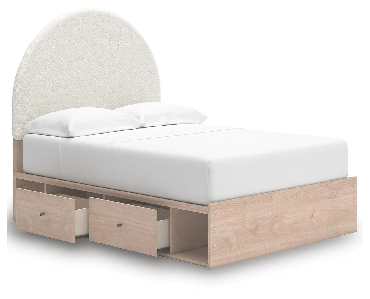 Shapella Upholstered Panel Bed with Storage - Image 18