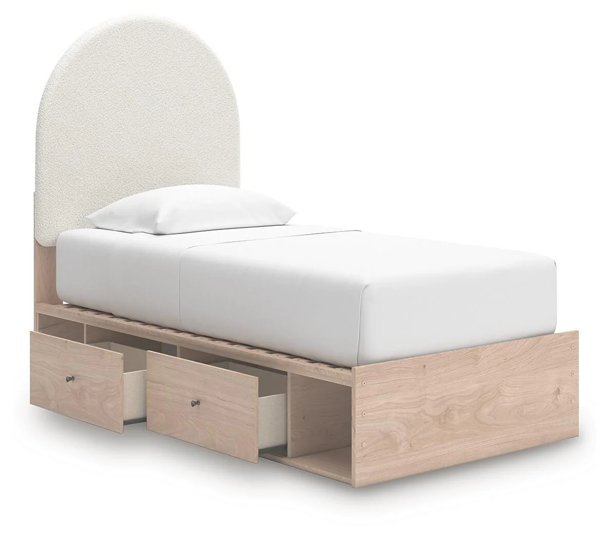 Shapella Upholstered Panel Bed with Storage - Image 19