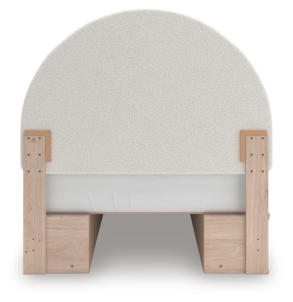 Shapella Upholstered Panel Bed with Storage - Image 25