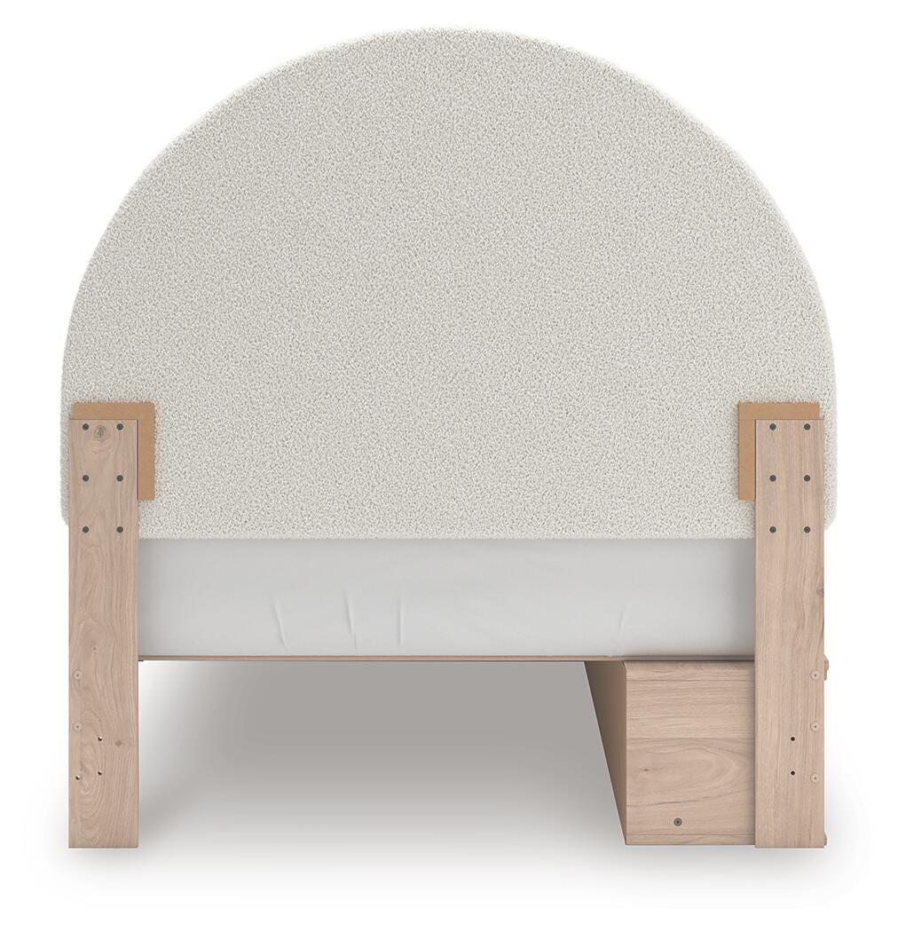 Shapella Upholstered Panel Bed with Storage - Image 26