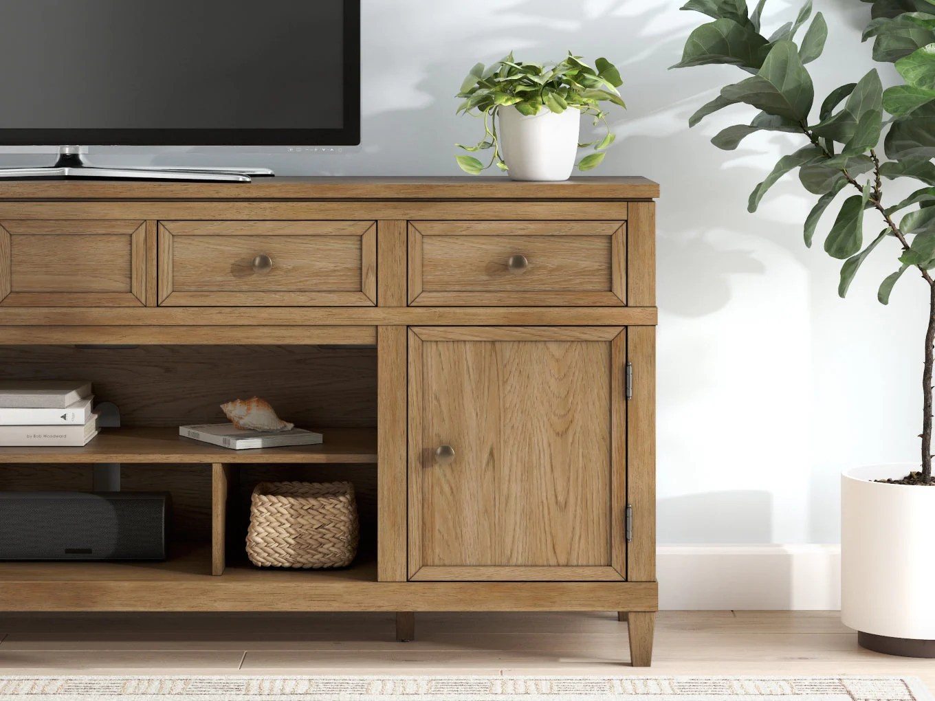 Sharlance XL TV Stand w/Fireplace Option - Image 9