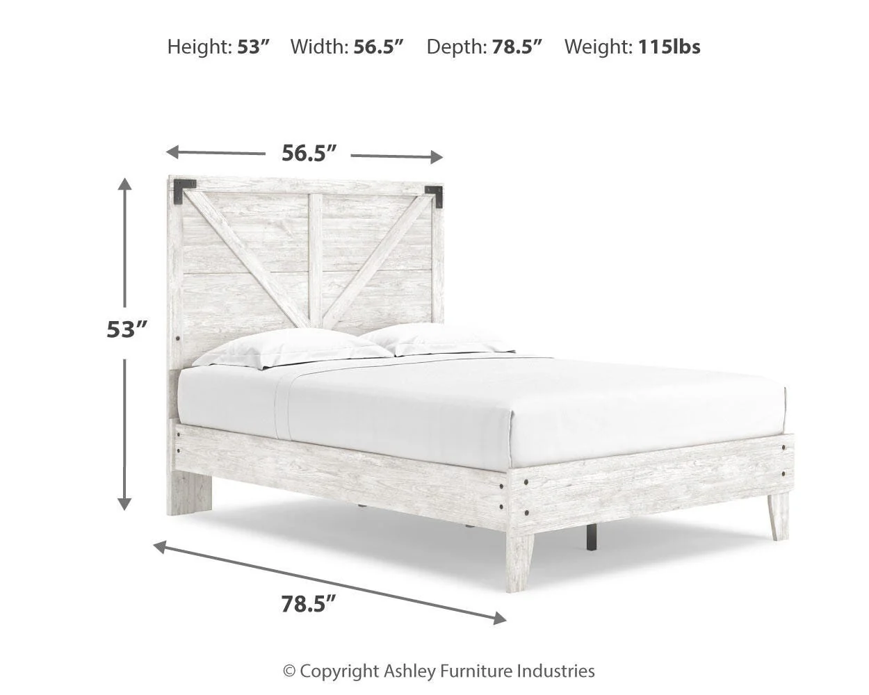 Shawburn Crossbuck Panel Platform Bed - Image 7