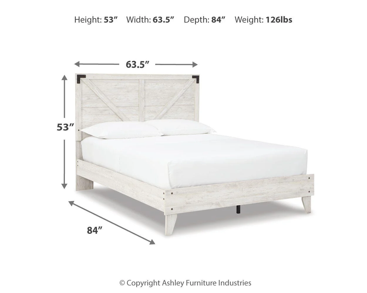 Shawburn Crossbuck Panel Platform Bed - Image 8