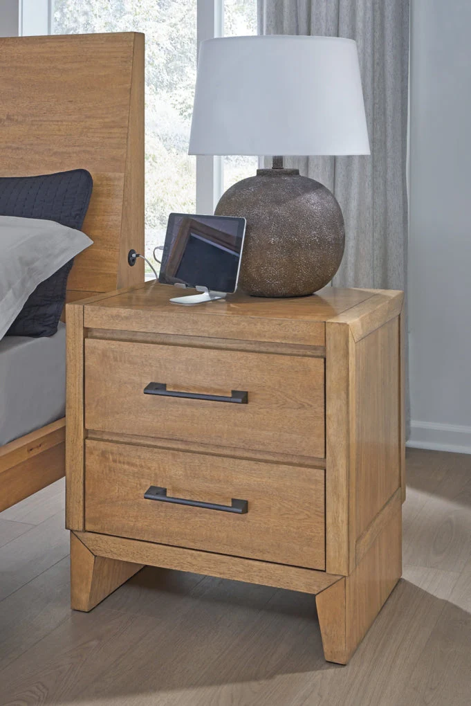 Sherbana Two Drawer Night Stand - Image 2