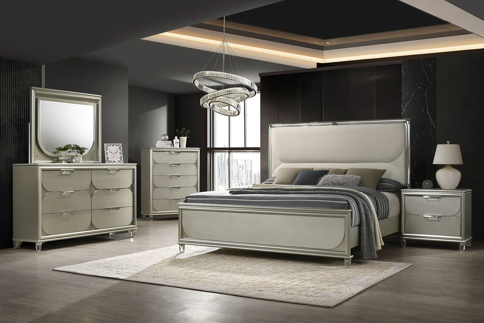 Sheridan Silver Eastern King Bed - Image 4