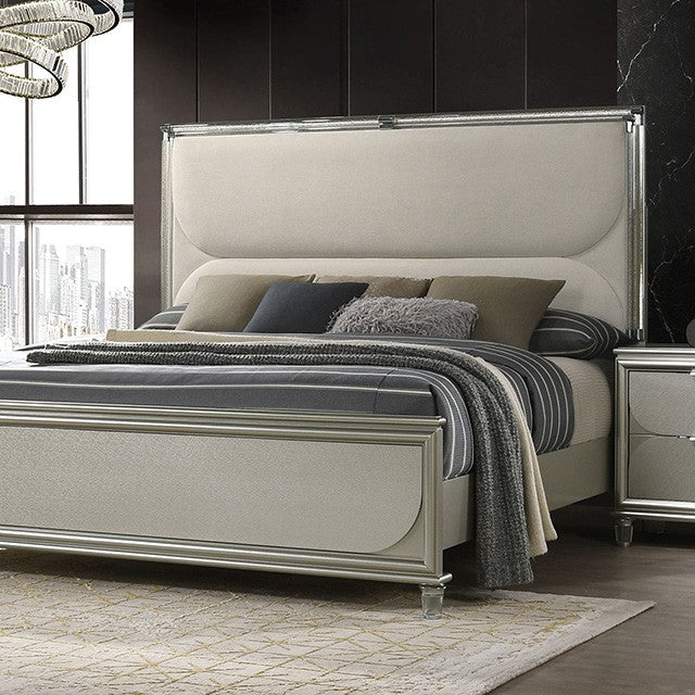 Sheridan Silver Queen 5 Piece Bedroom Set w/Chest - Image 2