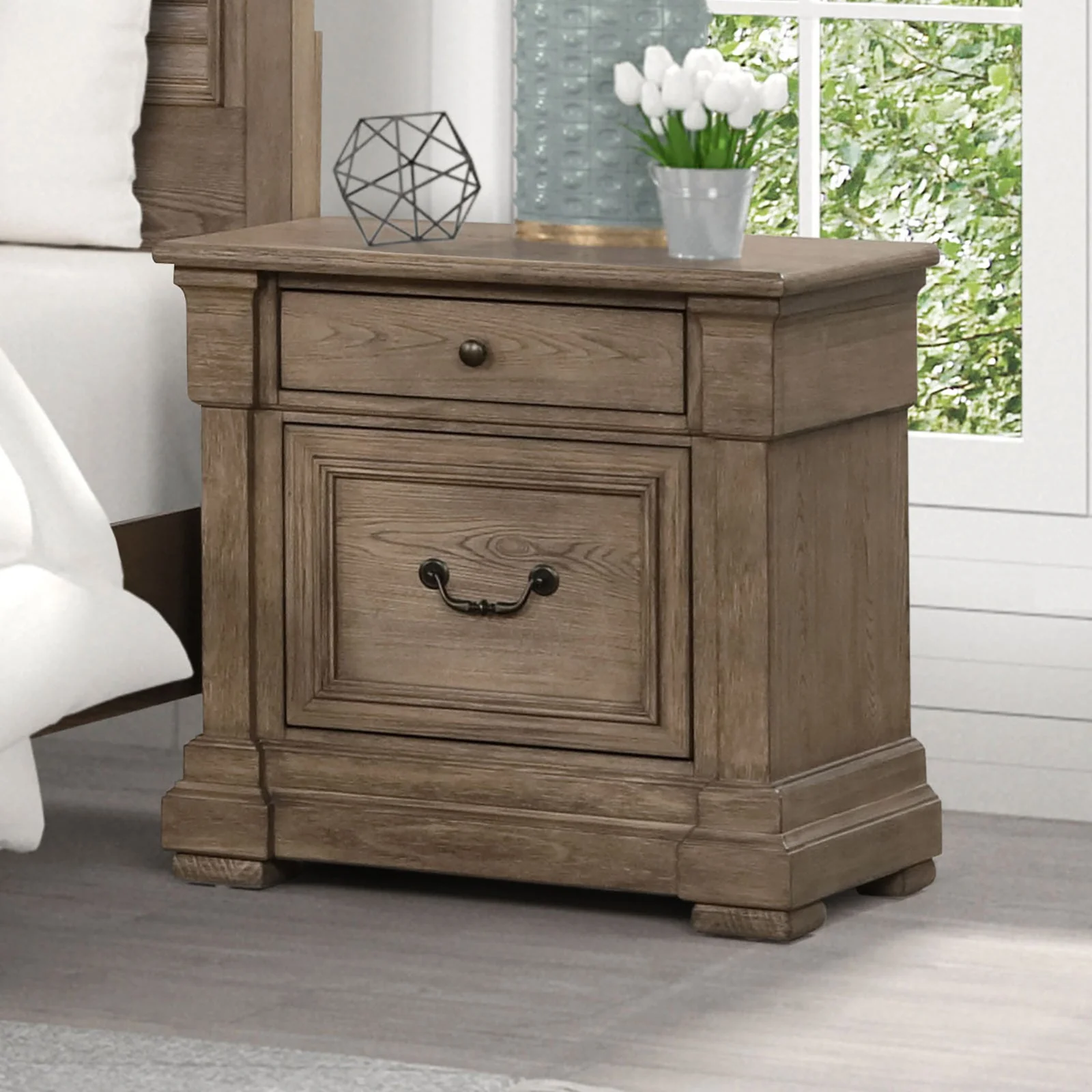 Sheringham Brown Nightstand - Image 2