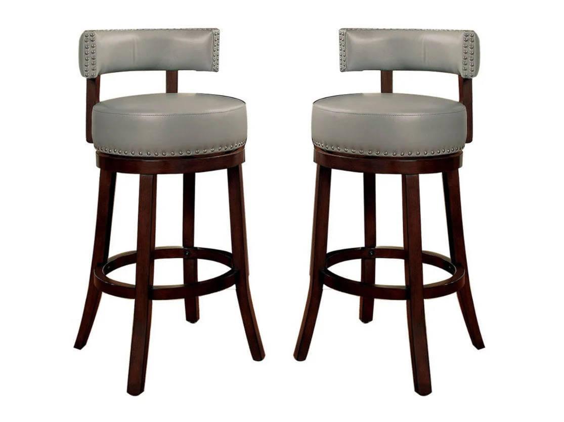 Shirley Dark Oak/Gray 29" Bar Stool