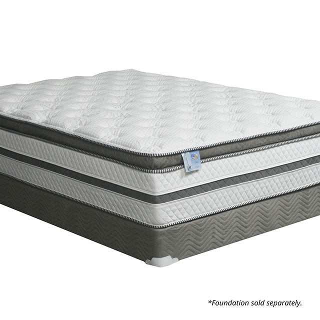 Siddalee White/Gray 16" Euro Pillow Top California King Mattress - Image 2