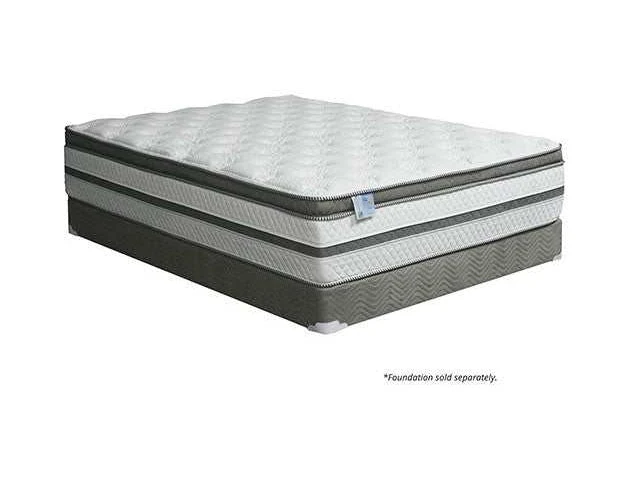 Siddalee White/Gray 16" Euro Pillow Top Queen Mattress