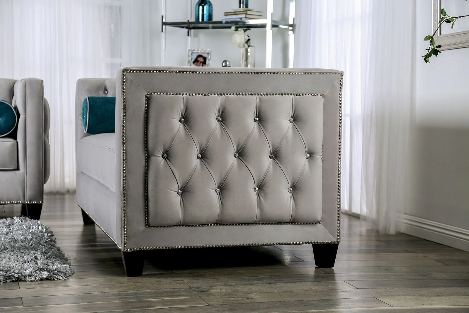 Silvan Gray Loveseat - Image 5