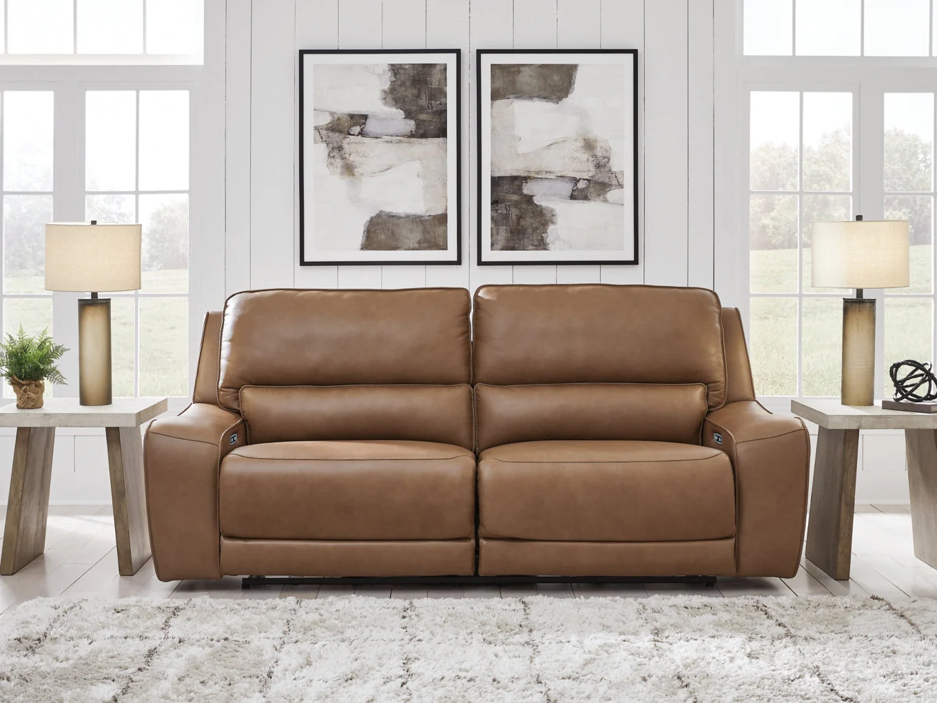 Silverbrooke 2 Seat Power Reclining Sofa Adjustable HDREST - Image 3