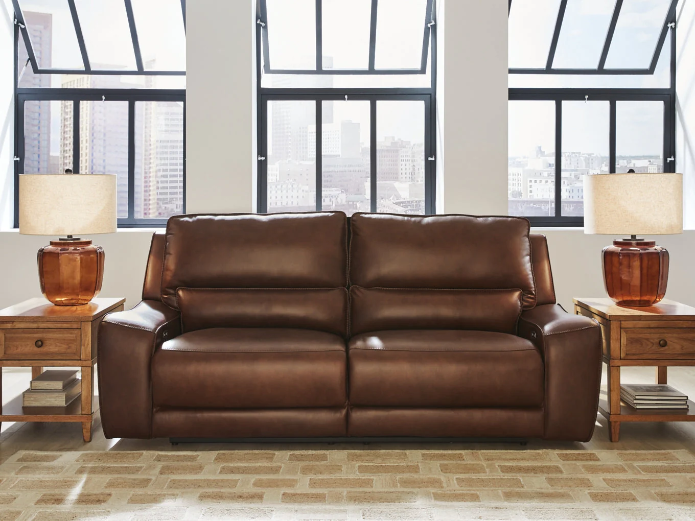 Silverbrooke 2 Seat Power Reclining Sofa Adjustable HDREST - Image 4