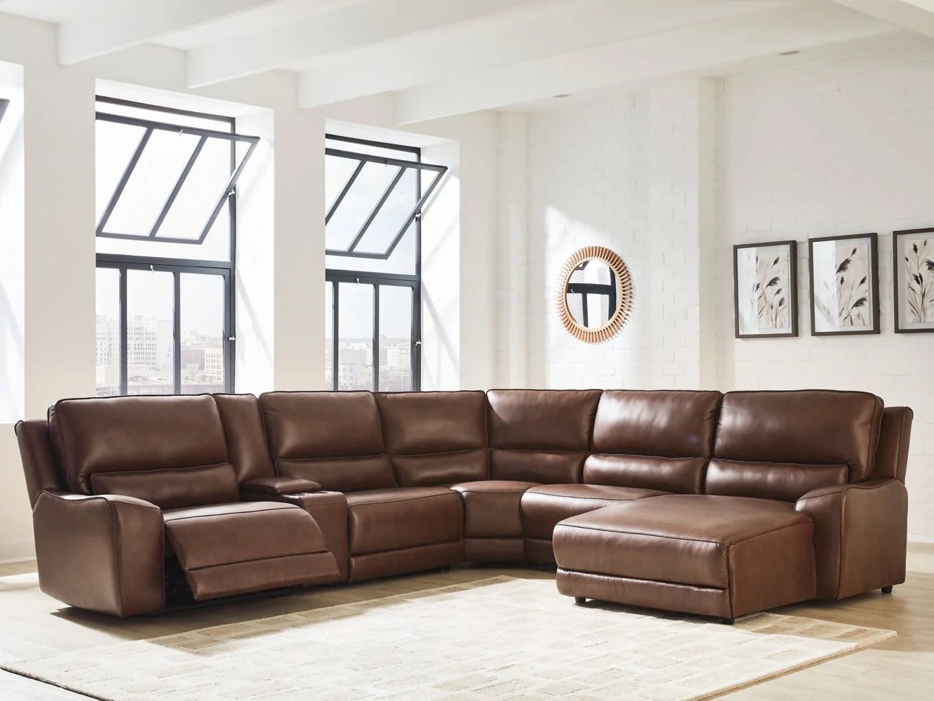 Silverbrooke 6-Piece Power Reclining Sectional with Chaise - Image 8