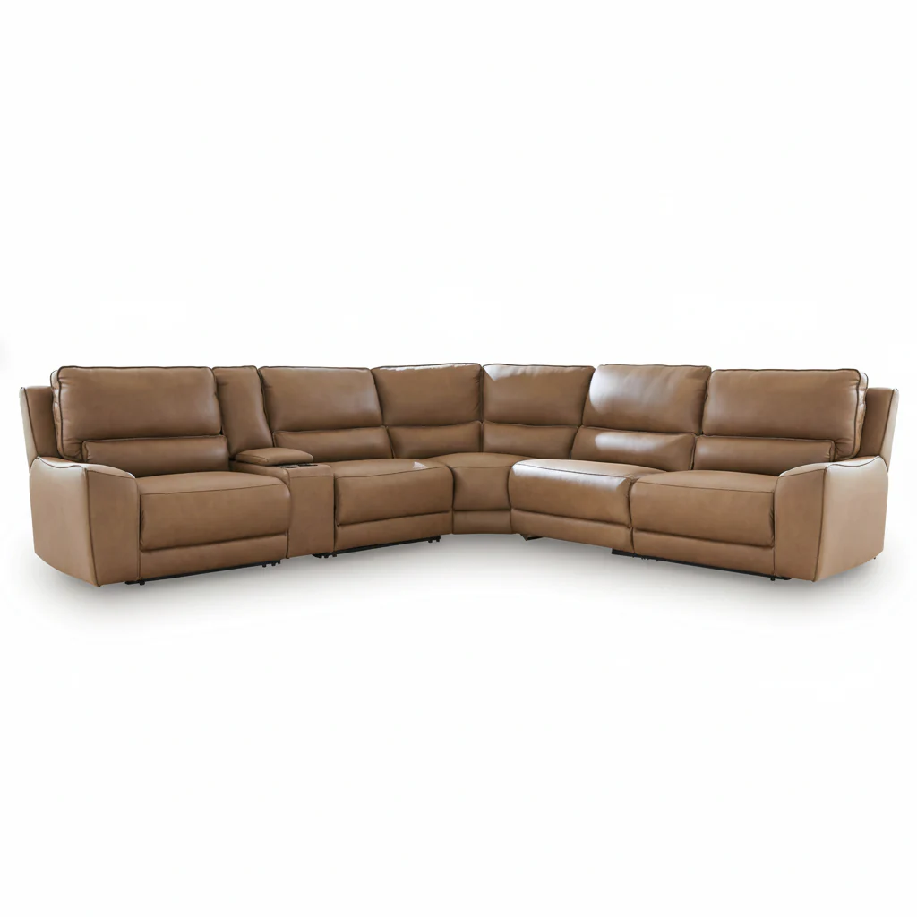 Silverbrooke 6-Piece Reclining Sectional with Storage Console
