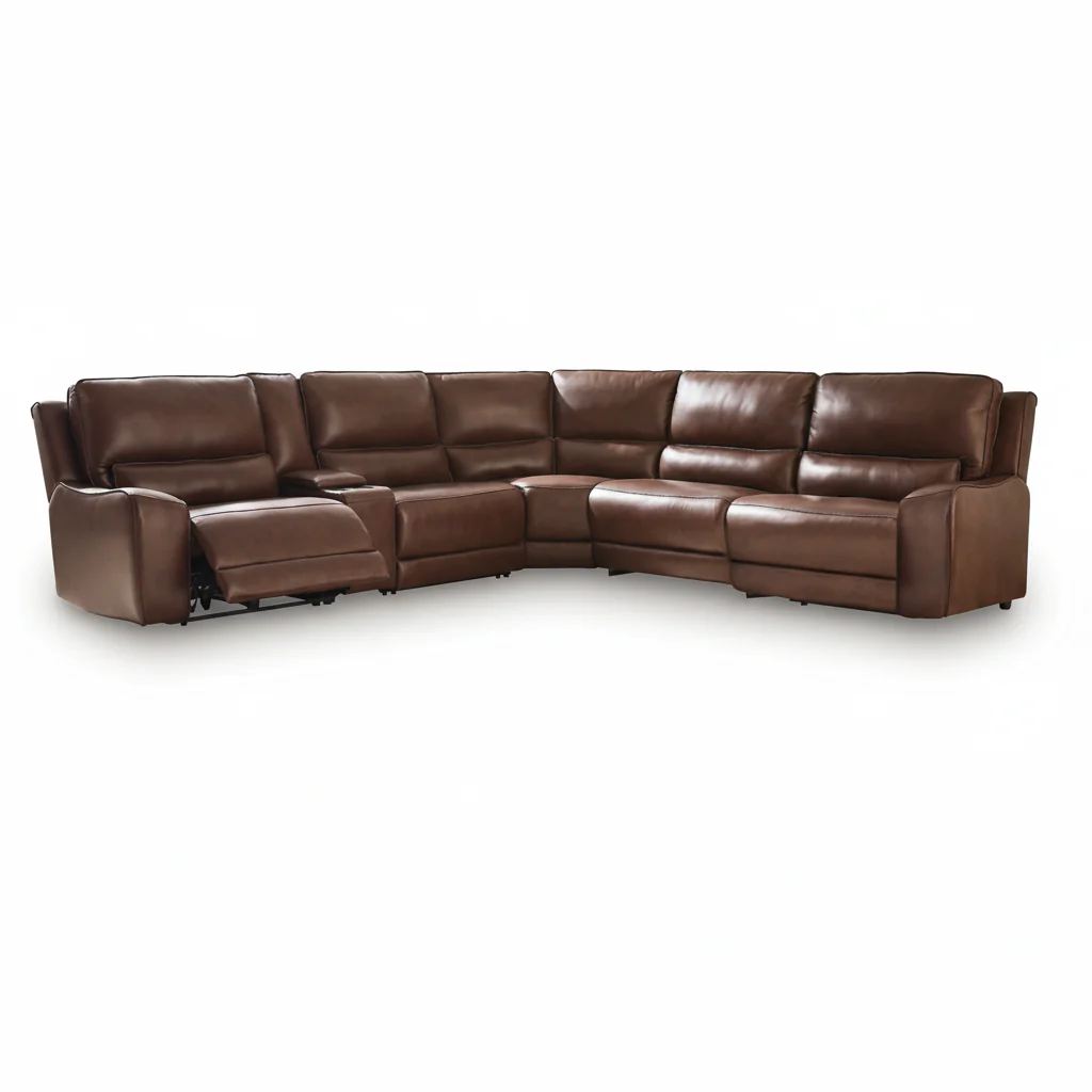 Silverbrooke 6-Piece Reclining Sectional with Storage Console - Image 2