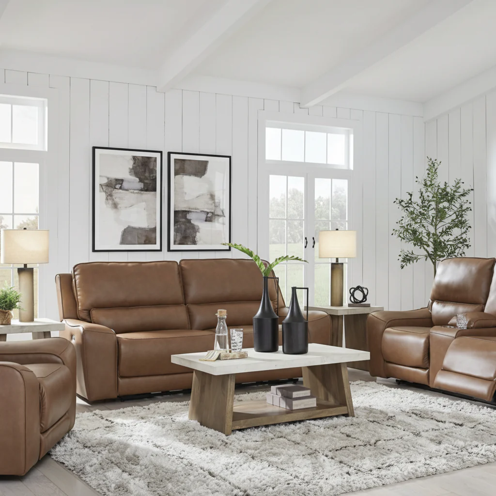 Silverbrooke 7-Piece Reclining Sectional with Chaise and Storage Consoles - Image 2