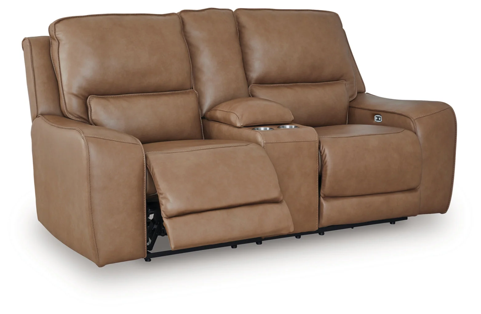Silverbrooke Power Reclining Loveseat/Console/Adjustable Headrest - Image 5