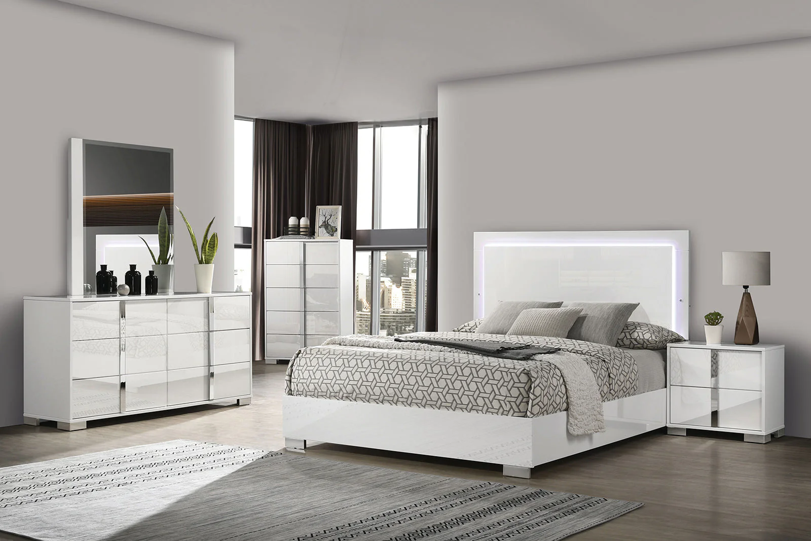 Sinistra White Nightstand - Image 2