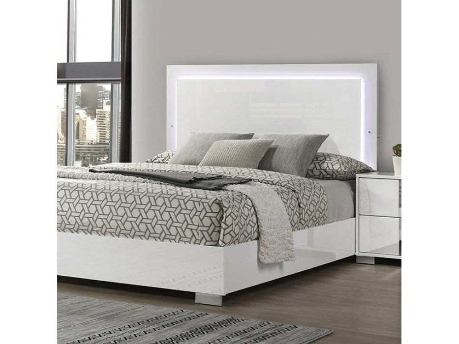 Sinistra White Queen Bed