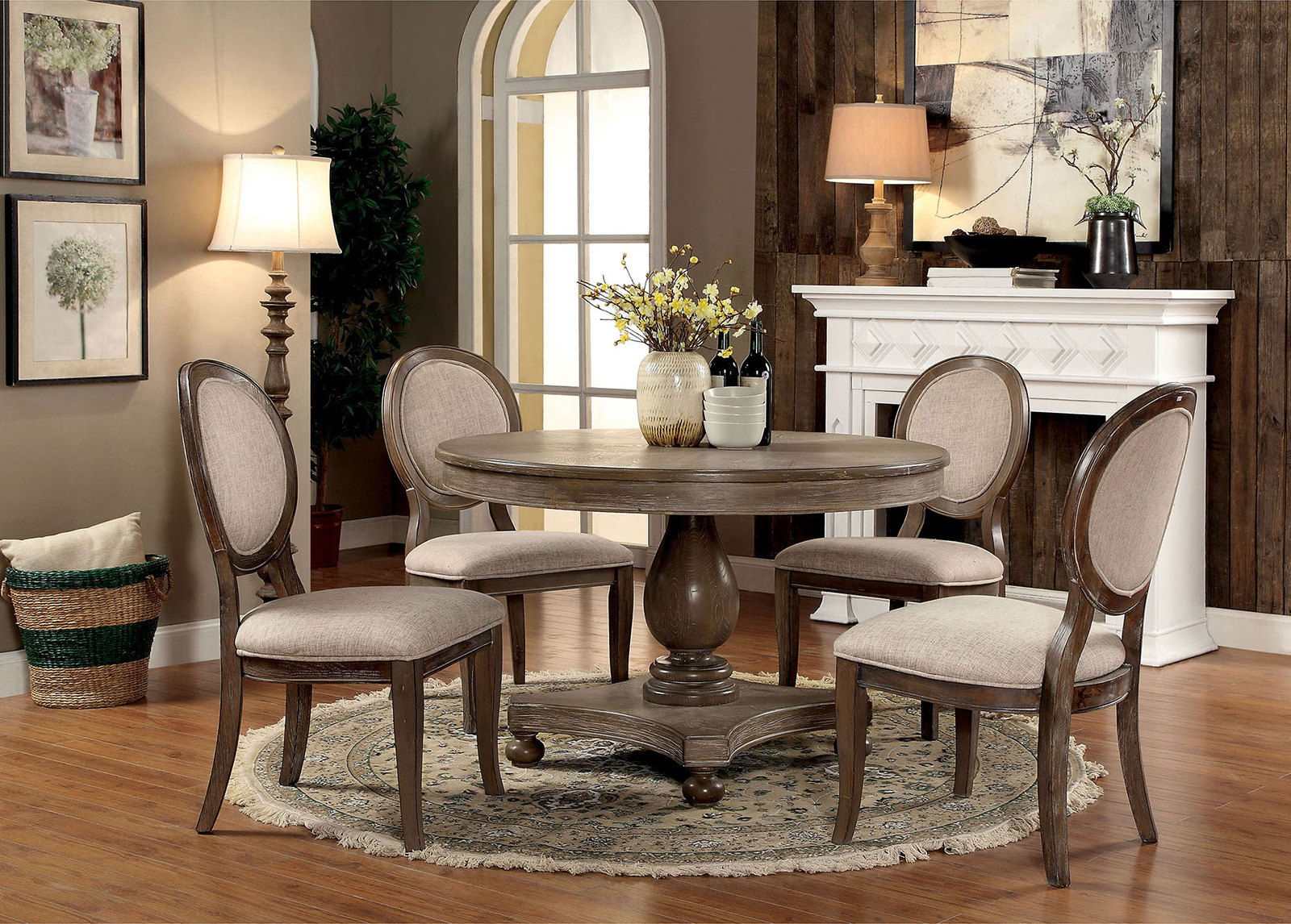 Siobhan Rustic Oak & Beige Side Chair (Set of 2) - Image 3