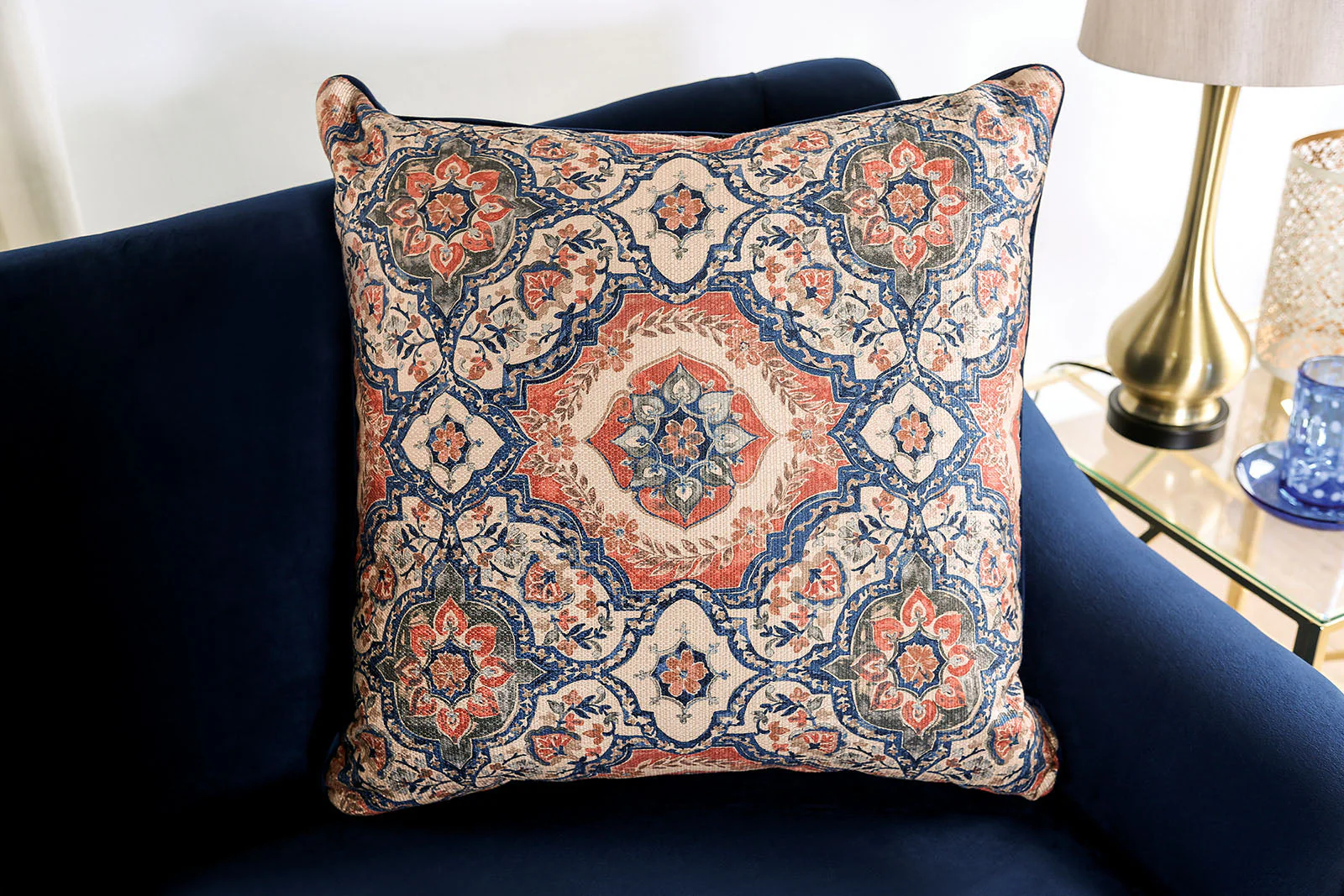 Sisseton Navy Sofa - Image 4