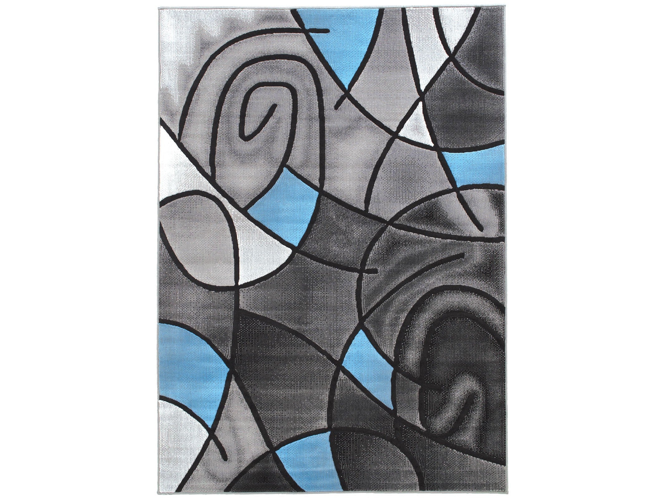 Sivas Charcoal Blue 8' X 10' Area Rug