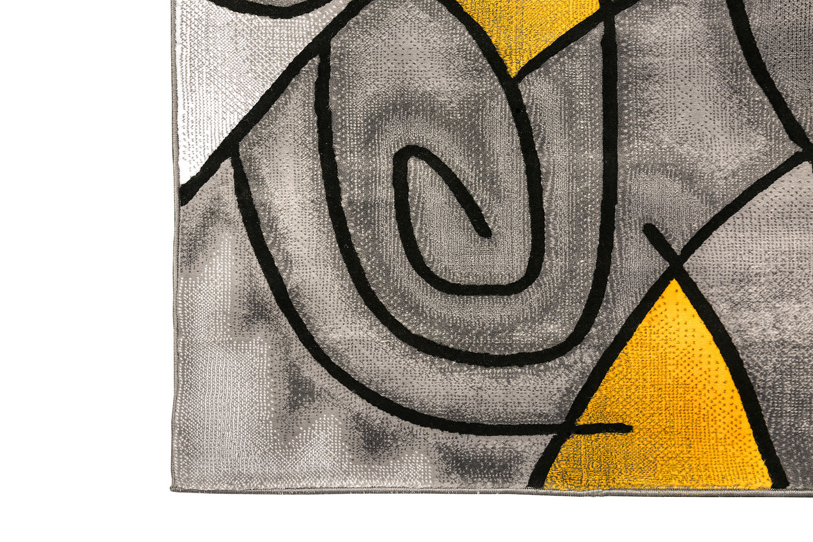 Sivas Charcoal Yellow 5' X 8' Area Rug - Image 2