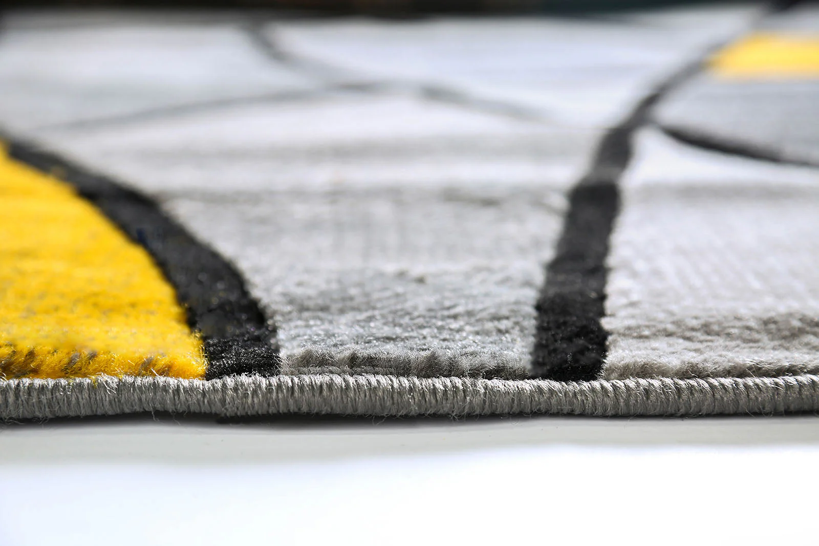Sivas Charcoal Yellow 5' X 8' Area Rug - Image 3