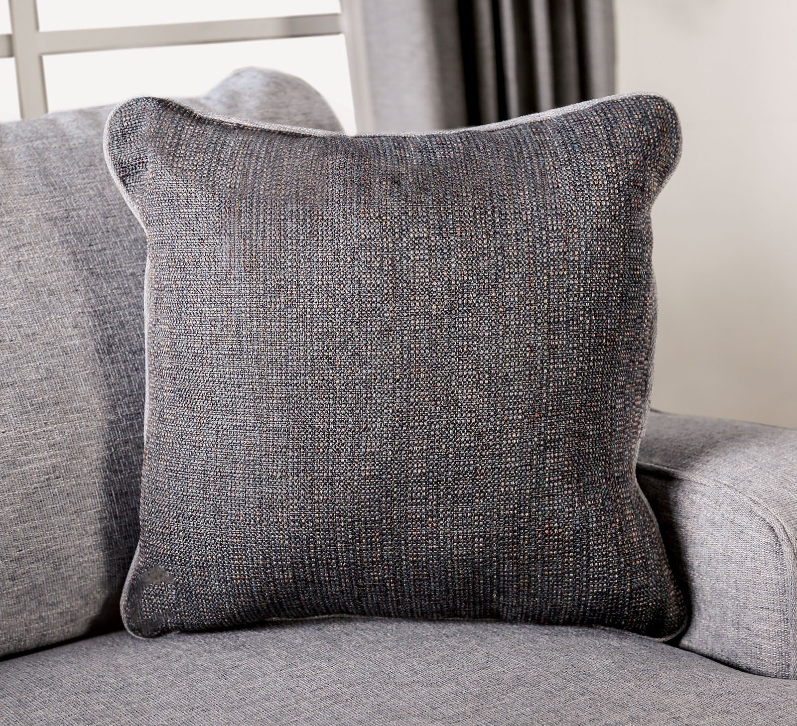 Skyline Light Gray/Brown Sofa - Image 6