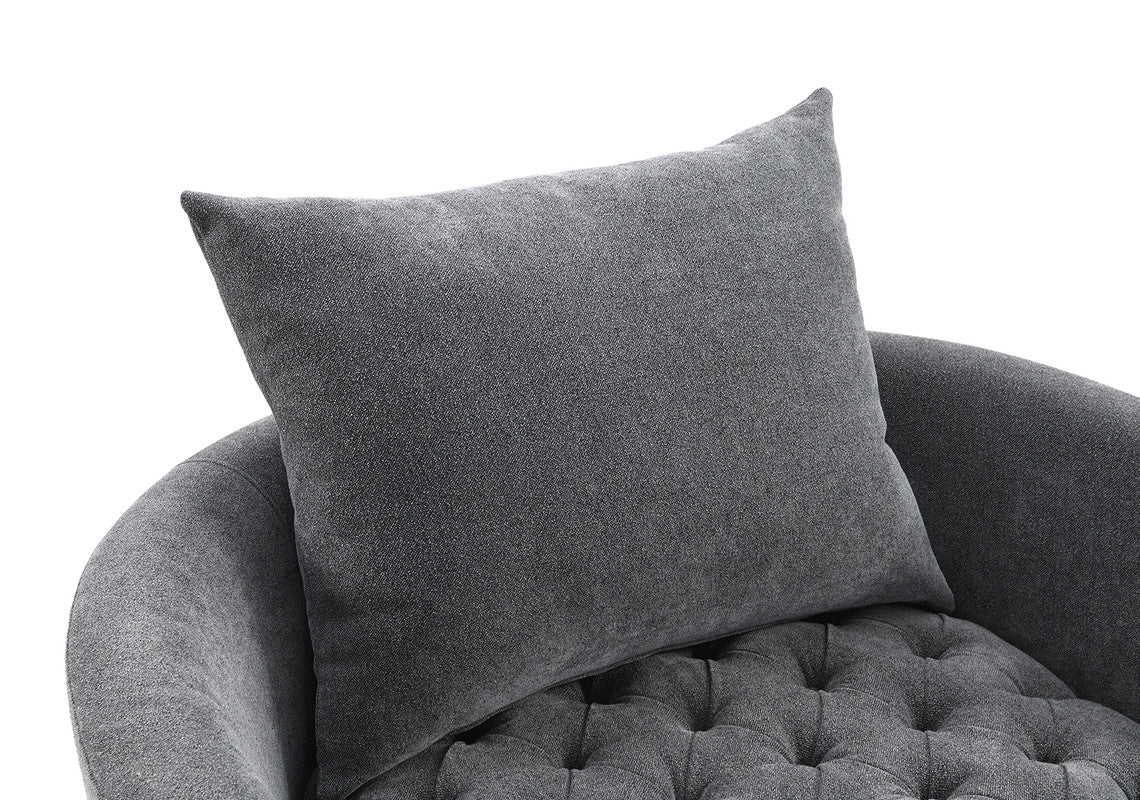 Sofi Dark Gray Swivel Chair - Image 8
