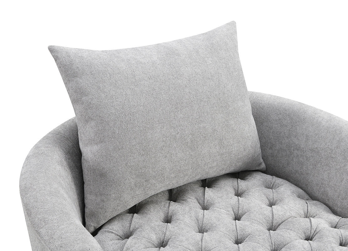 Sofi Light Gray Swivel Chair - Image 8