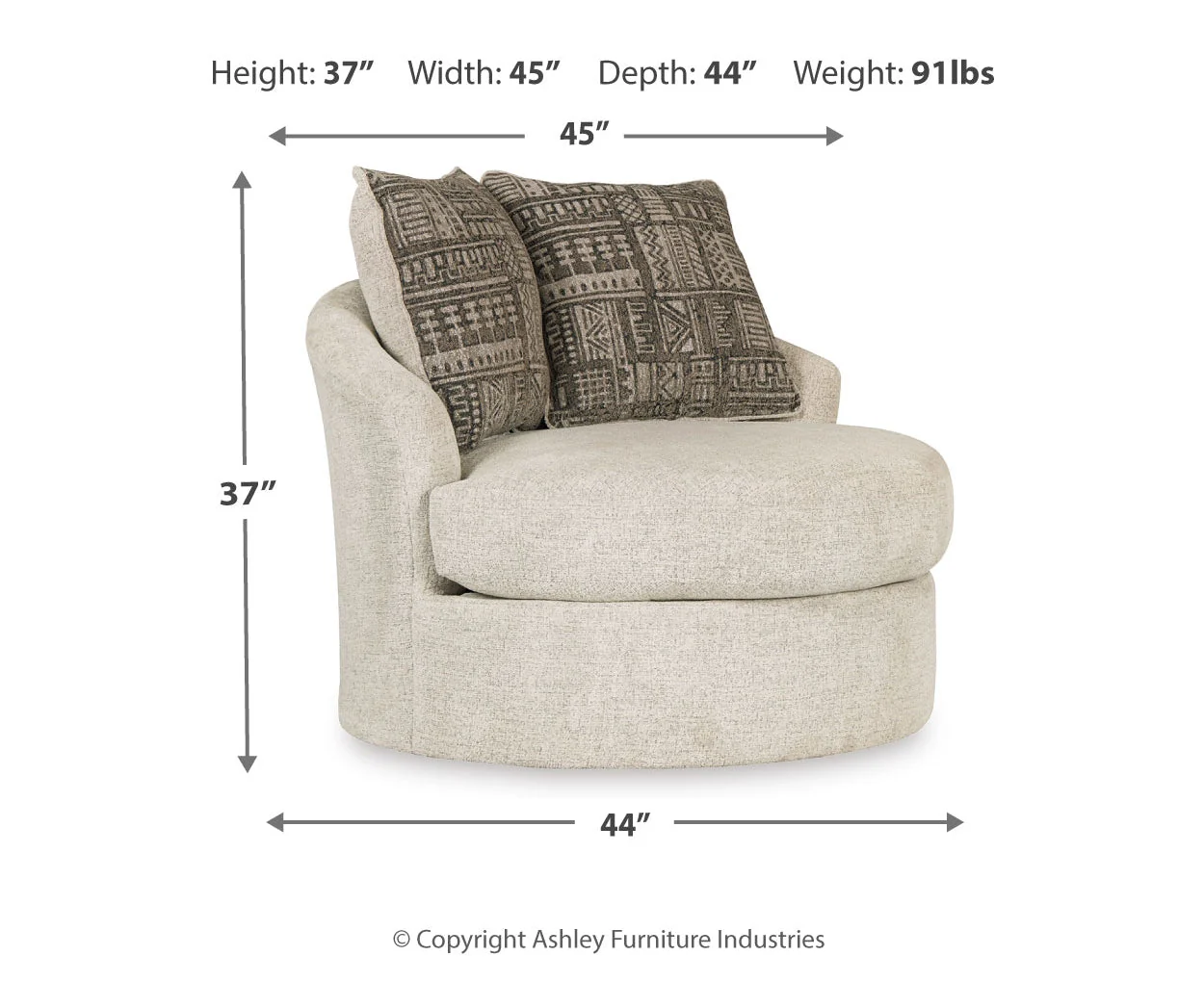 Soletren Swivel Accent Chair - Image 5
