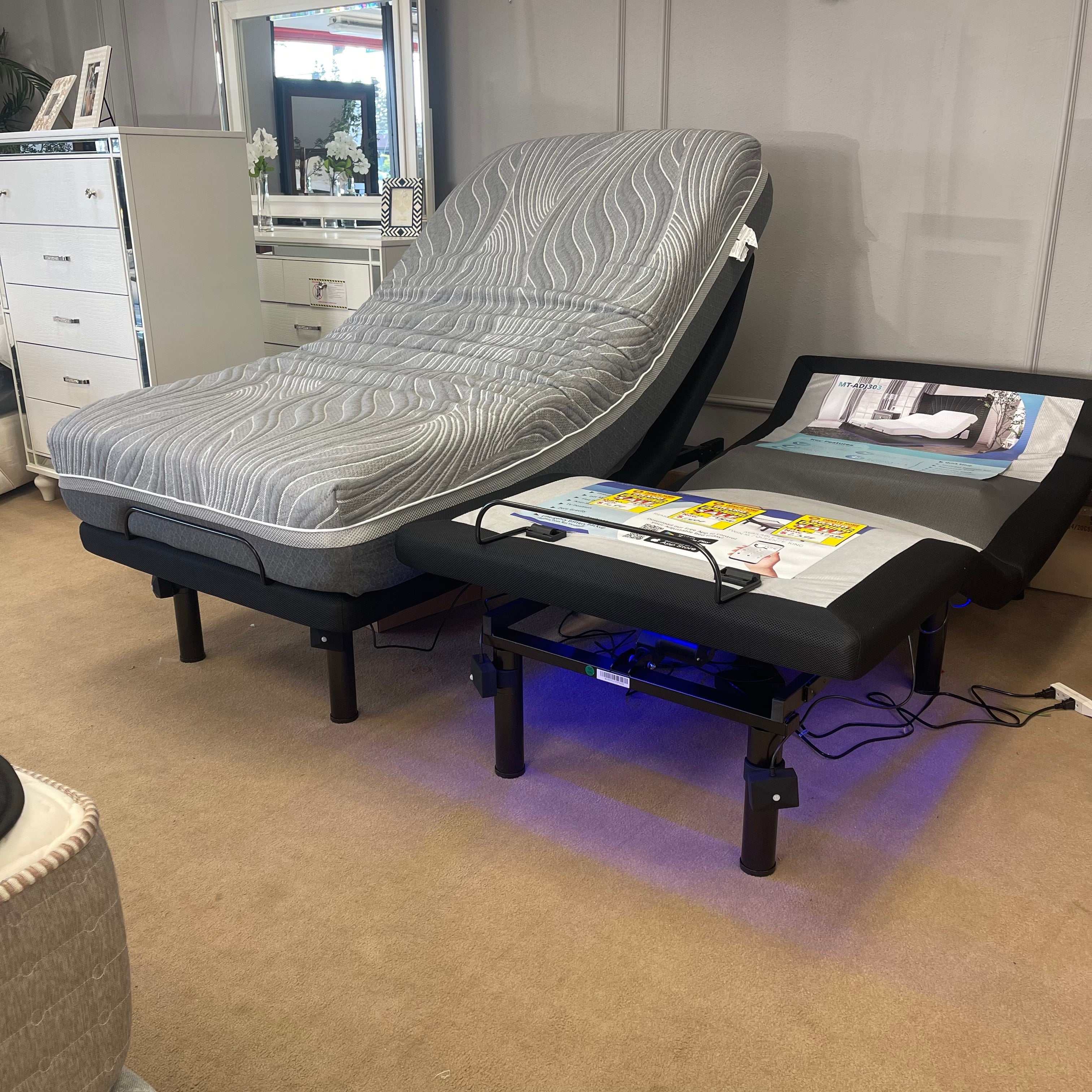 Somnerside MT-ADJ303 Adjustable Bed Base 300 Series / Split E. King - Image 4
