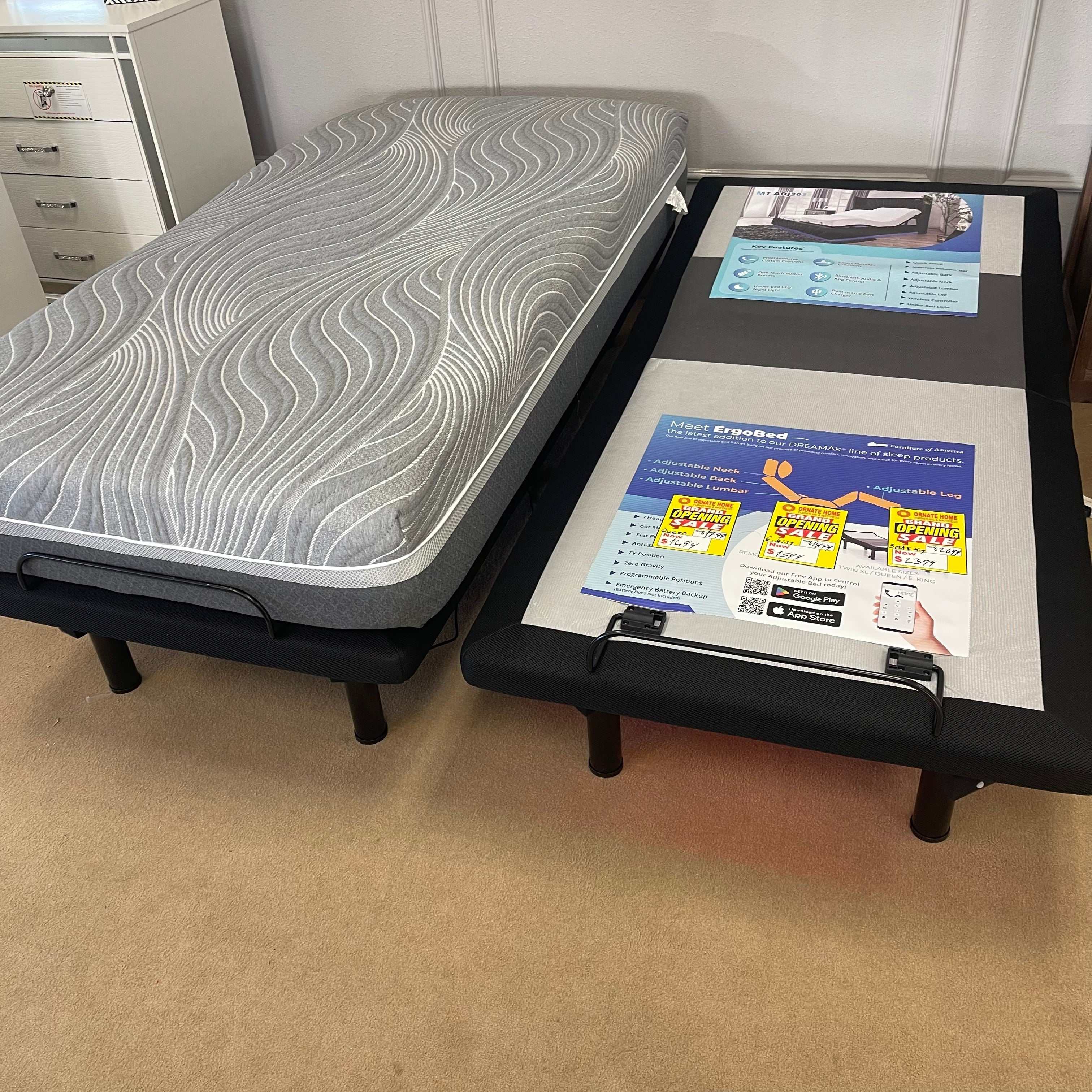 Somnerside MT-ADJ303 Adjustable Bed Base 300 Series / Split E. King - Image 7