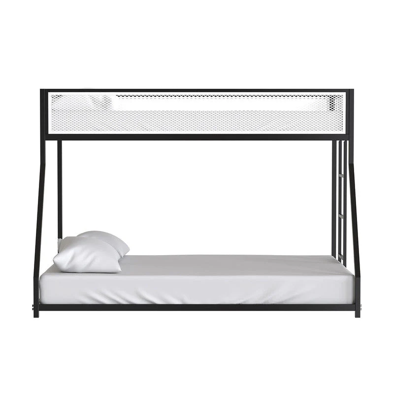 Southall Matte Black/Matte White Twin/Full Metal Bunk Bed - Image 5