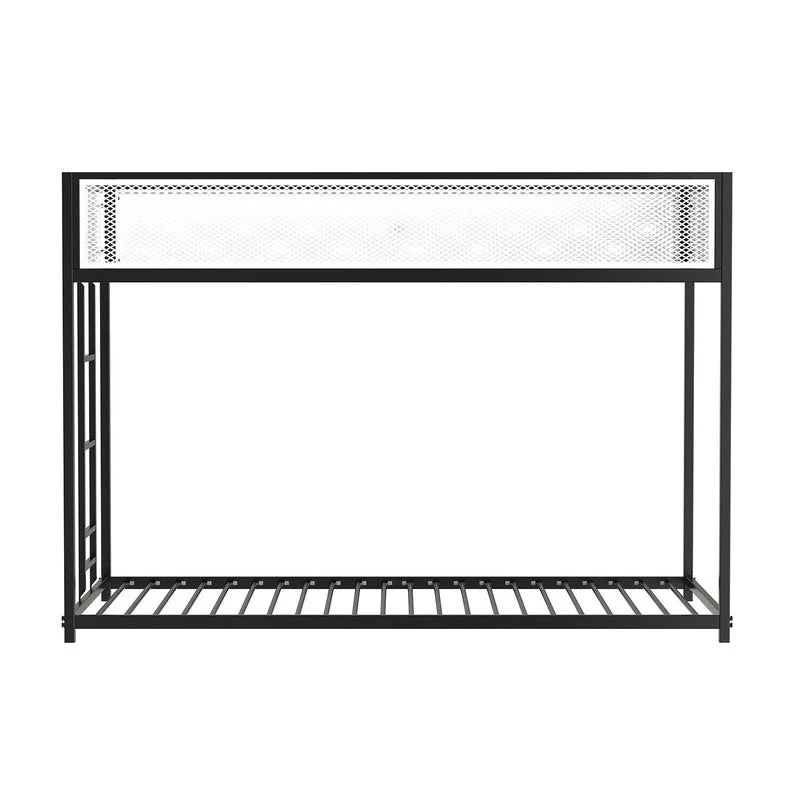 Southall Matte Black/Matte White Twin/Twin Metal Bunk Bed - Image 4