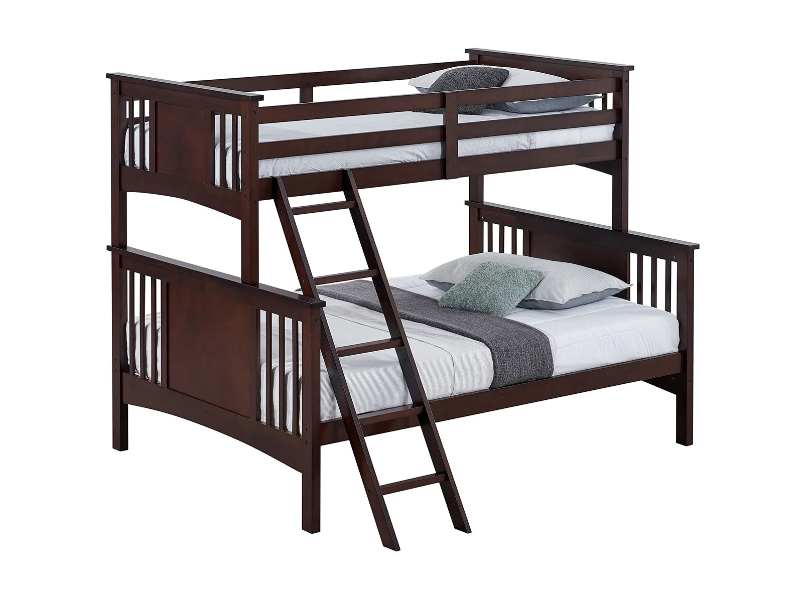 Spring Creek Dark Walnut Twin/Full Bunk Bed - Image 2
