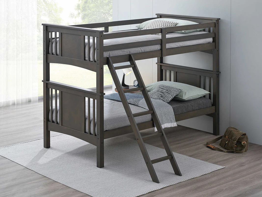 Spring Creek Stain Gray Twin/Twin Bunk Bed
