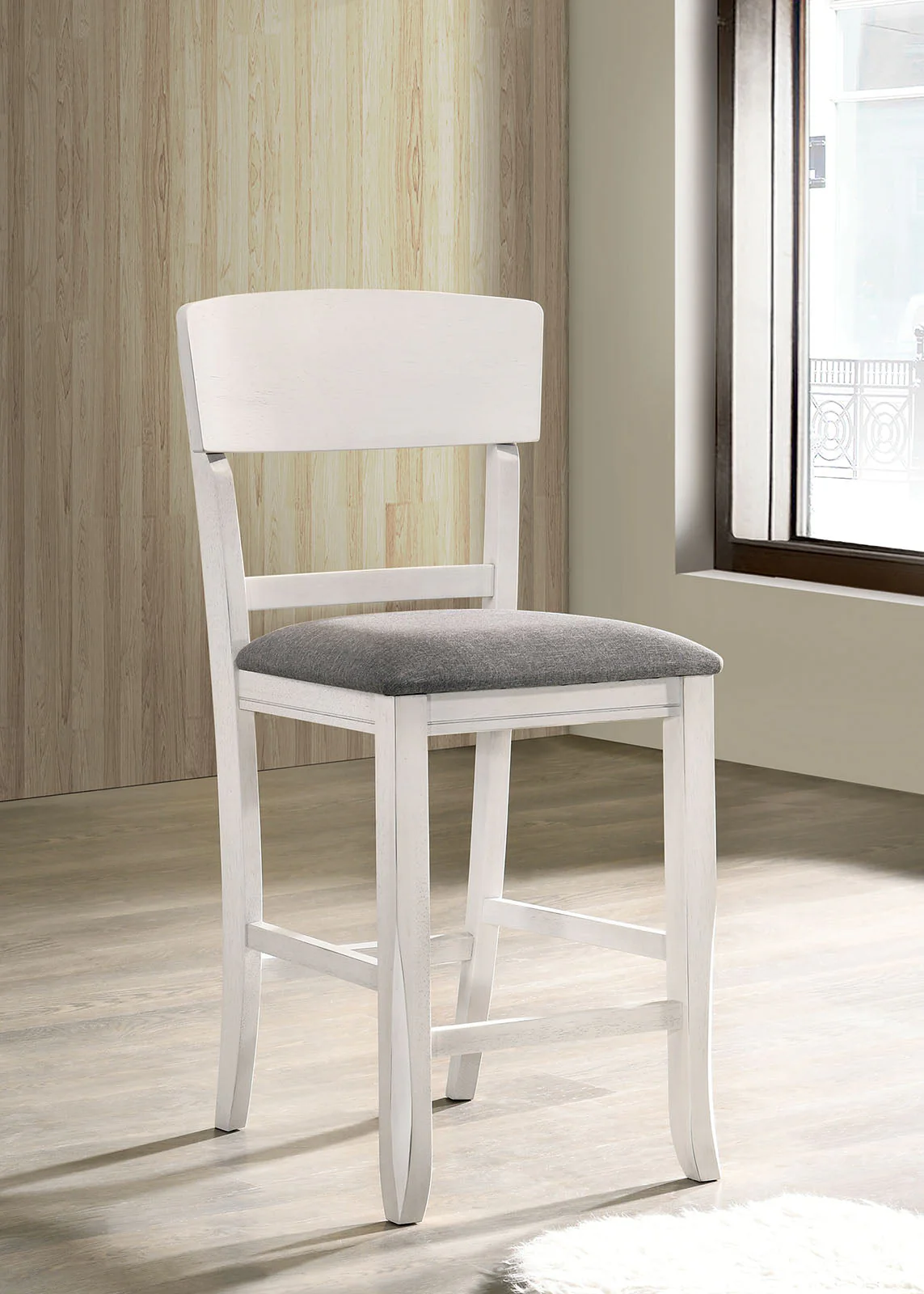 Stacie White/Gray 7 PC. Dining Room Set - Image 5