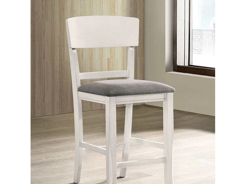 Stacie White/Gray Counter Height Chair (Set of 2)
