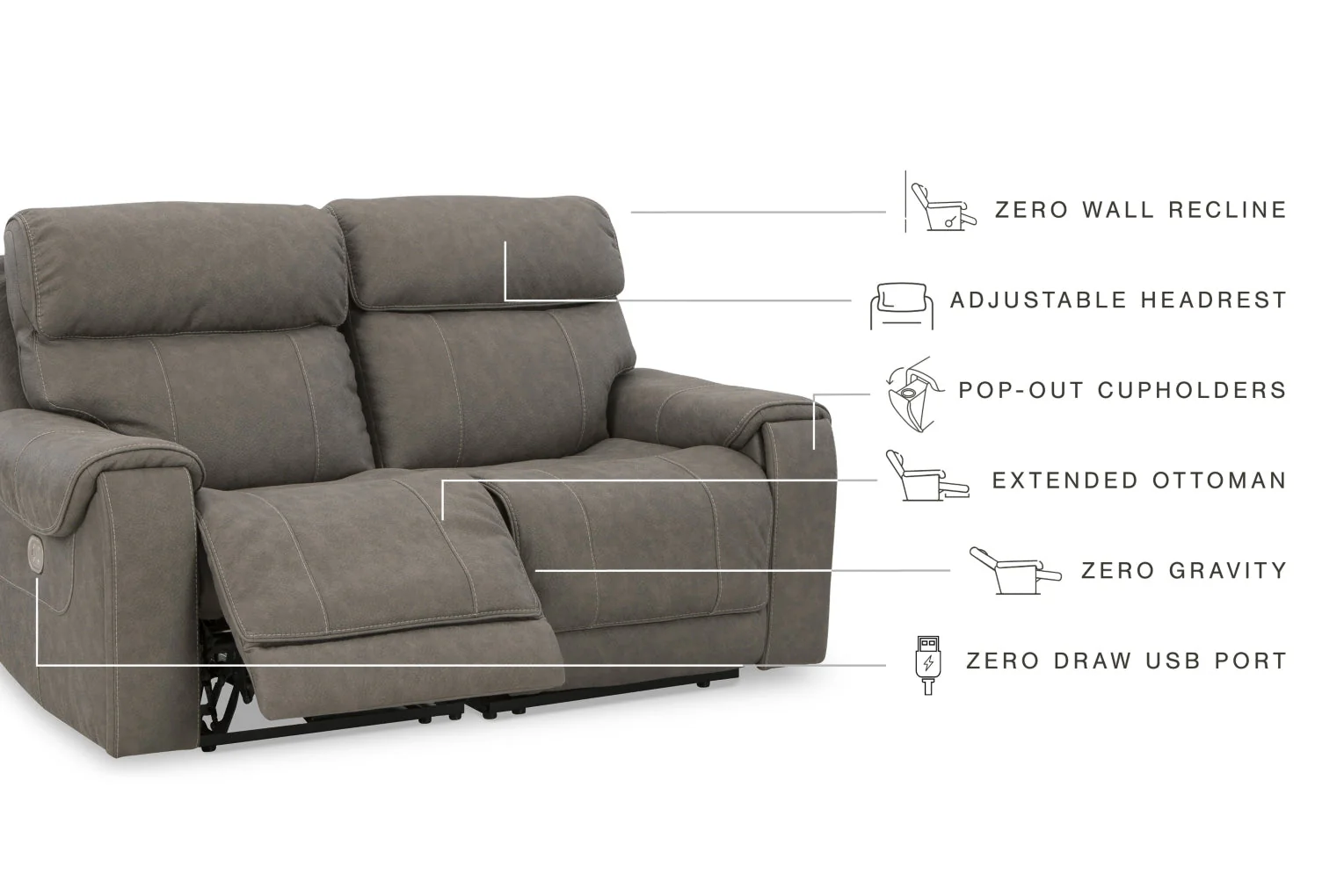 Starbot 2-Piece Power Reclining Loveseat - Image 3