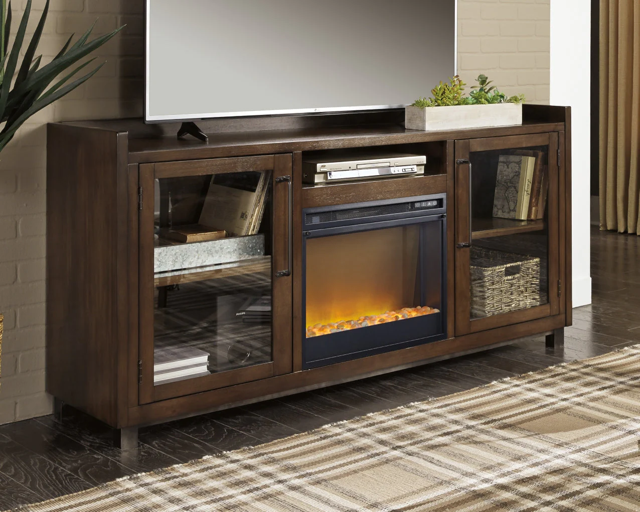 Starmore 70" TV Stand with Electric Fireplace - Image 3