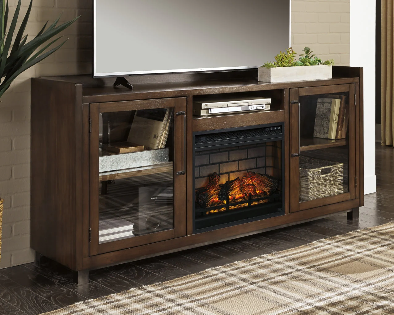 Starmore 70" TV Stand with Electric Fireplace - Image 4