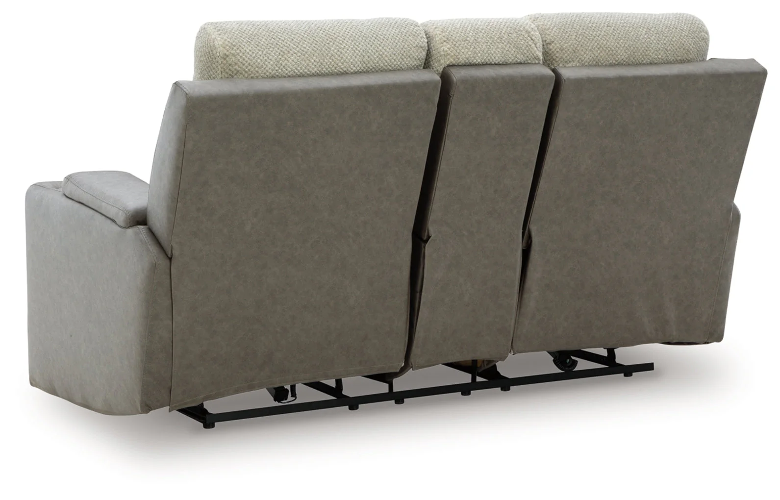 Stately Check Power Reclining Loveseat/Console/Adjustable Headrest - Image 5