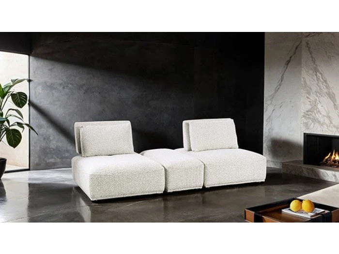 Stavanger Light Gray 2-Seater w/Rect. Ottoman