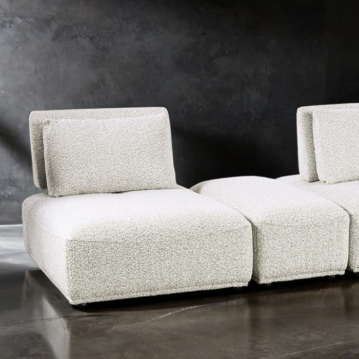 Stavanger Light Gray 2-Seater w/Rect. Ottoman - Image 2