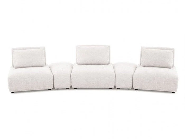 Stavanger White  Curved 3-Seater