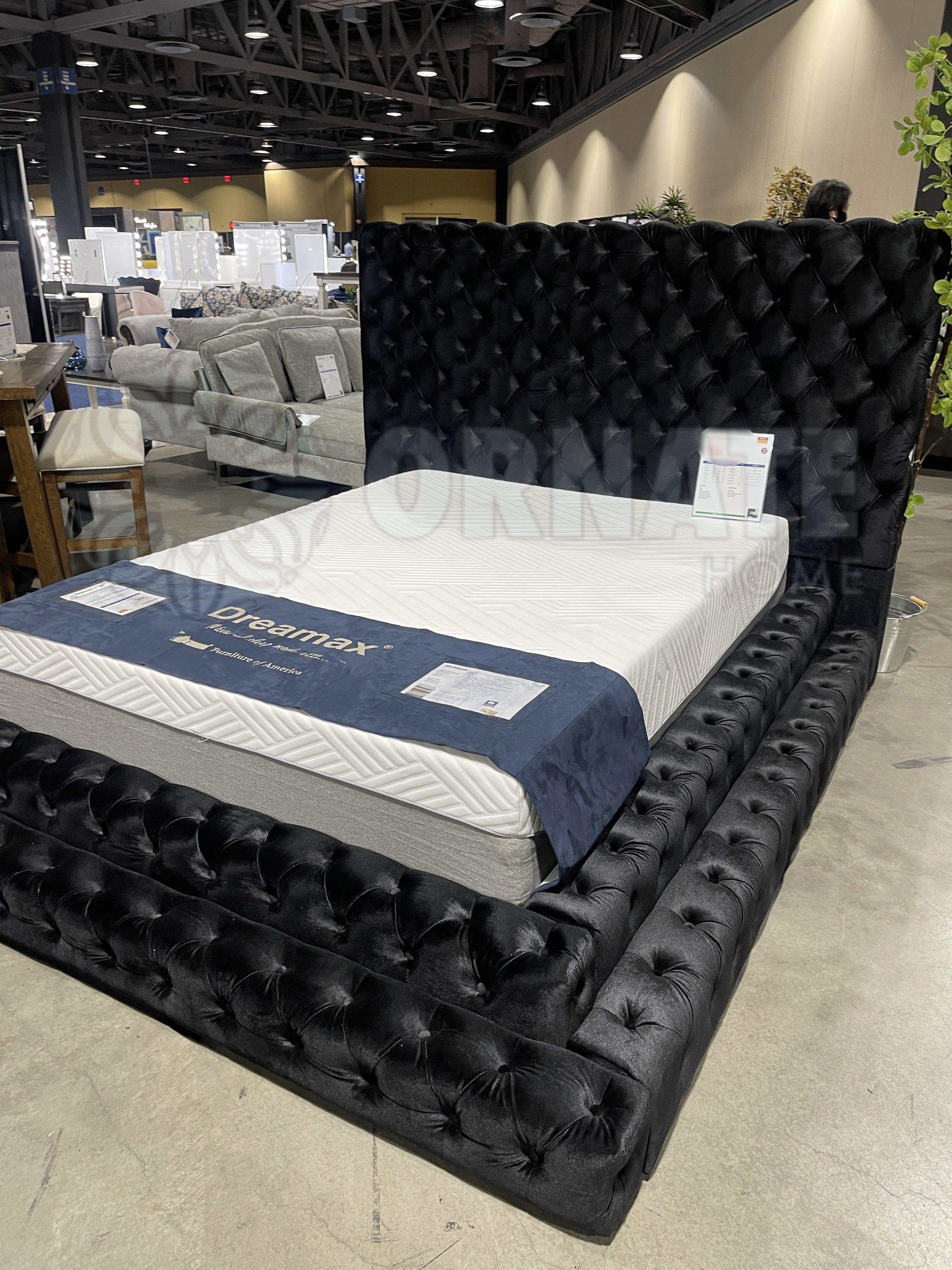 Stefania Black Queen Platform Bed - Image 7
